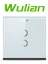 WULIAN SWITCHT2LN - Apagador Inteligente Touch con 2 Botones / Comunicacion Zigbee con Brain para administración desde celular a traves de App/ Carga maxima 10 Amp / Tipo Europeo