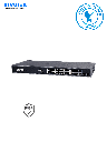 VIVOTEK AW-GEV-264B-370 - Switch PoE Administrable, 24 puertos PoE GE RJ45, 2 Puertos GE SFP, 30W por puerto, 370W Totales, VIVOCAM WEB Smart, 52Gbps, NDAA, Proteccion 6KV 