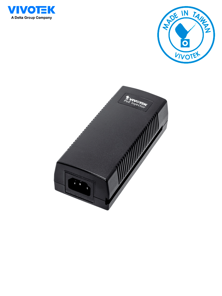 [VIA084002] VIVOTEK AP-FIC-010B-015 - Inyector PoE de interior /1 puerto RJ45 FE/ 15.4W/ Estandar 802.3 AF