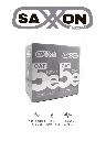 SAXXON OUTPCAT5ECOPEXT - Bobina de Cable UTP Cat5e 100% Cobre/ 305 Metros/ Exterior con Doble Forro/ Color Negro/ Ideal para Cableado de Redes de Datos y Video/ 