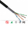 SAXXON OUTPCAT5ECOPEXT100 - Bobina de 100 Metros de Cable UTP Cat5e 100% Cobre/ Exterior con Doble Forro/ Color Negro/ Ideal para Cableado de Redes de Datos y Video/