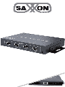 SAXXON LKV401MS- Switch de Video HDMI Multivista para 4 Entradas y 1 Salida/ Resolución 1080p@60Hz/ Múltiples Modos de Vista: Modo Dual y 3 Modos Cuádruples/ Muestra el Video de 4 Dispositivos en un Monitor