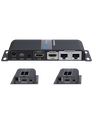 SAXXON LKV712PRO- Kit extensor HDMI de 2 Puertos/ Hasta 40 metros/ CAT6/ 6A/ 7/ Resolucion 1080p/ loop HDMI/ Transmisor IR/ Plug and play