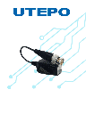 UTEPO UTP101PHD404 - Paquete de 4 pares de transceptores pasivo/ Push / HDCVI 720P 250M, 1080P 200M  / TVI 720P 250M, 1080P 200M / AHD 720P 300M, 1080 300M/ Fácil conexion/