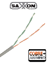 SAXXON OCAT3CCA - Bobina de Cable UTP Cat3/ 305 Metros/ CCA/ Color Gris/ Uso Interior/ 2 Pares/ Para Usos Multiples/ 