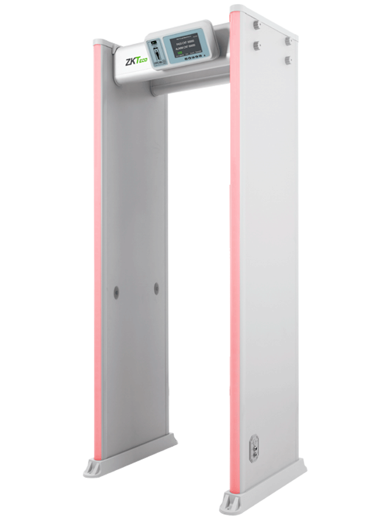 ZKTECO D4330 - Arco Detector de Metales / 33 Zonas de Detección / 300 Niveles de Sensibilidad / Pantalla HD 7"  / Indicadores  LED en ambas vistas / Control Remoto / Incluye Batería de Respaldo / #favoritos