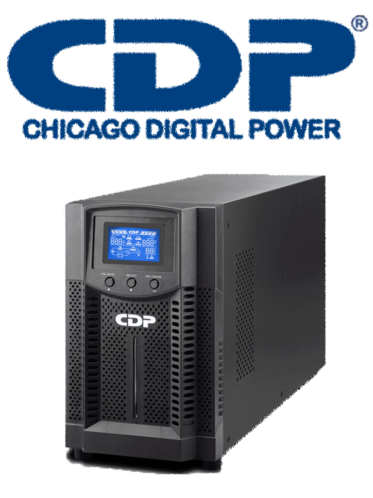 CDP UPO11-2 - UPS Online de 2 KVA / 1800  Watts / 4 Terminales de salida / Baterías 12V / 9AH X 4 / Respaldo 4 MIN carga completa/REQUIERE CLAVIJA  O ADAPTADOR NEMA 5-20R 