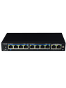 UTEPO UTP3SW08TP120A1 - Switch PoE de 10 Puertos/ 8 Puertos PoE 10/100 Mbps/ 2 Puertos UPLINK 10/100/1000 Mbps/ Estándar 802.3af & at/ PoE 120 Watts Totales/ Hasta 250m de Conexión en Modo CCTV/  No administrable #OfertasRedes #SUCURSALES