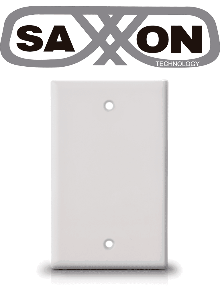 SAXXON A175 - Placa de pared ciega / Sin puertos / Color blanco