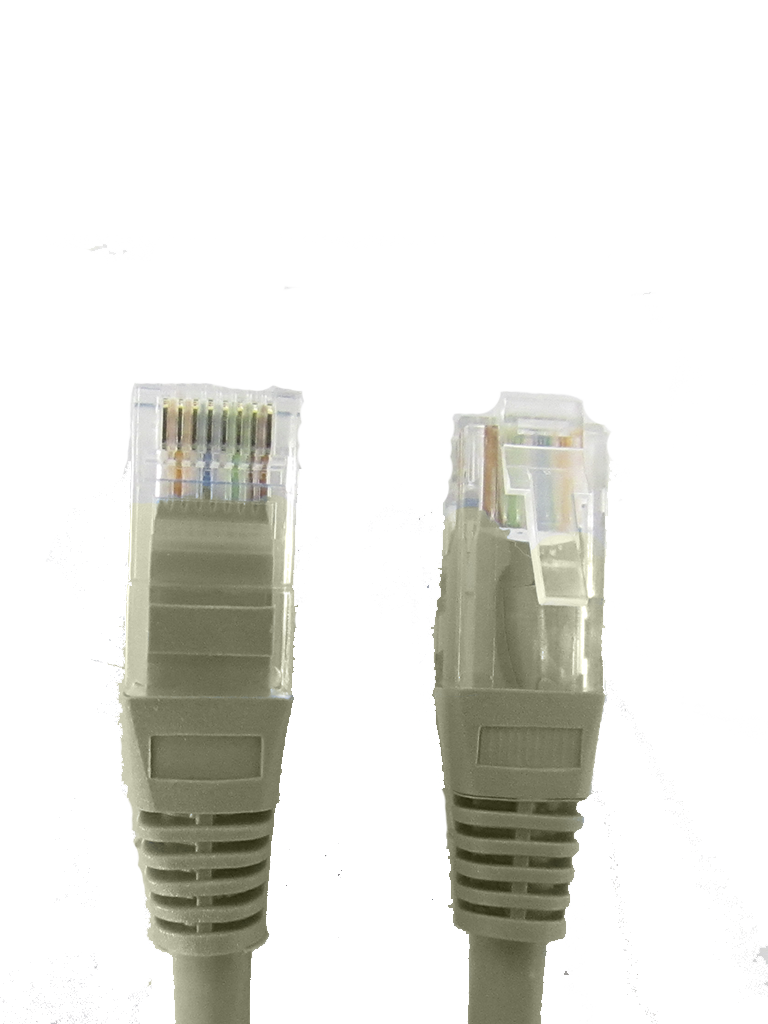 SAXXON P5E3UG - Cable patch cord UTP 3 metros / CAT 5E / Color gris