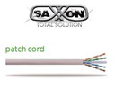 SAXXON P63UG- Cable patch cord UTP 3 Metros/ CAT 6/ Color gris