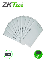 ZKTECO IDCARDKR2K - Paquete con 10 tarjetas compatibles con lectores RFID con frecuencia de 125 Khz / Tarjeta perforada de 1.88 mm de Grosor tipo clamshell para mayor alcance y más resistencia / Folio impreso 