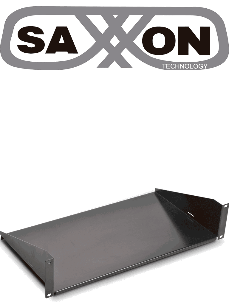 [TCE440041] SAXXON BR10 - Charola de Misceláneos de 25.4 cm x 19 pulgadas / 2UR / Capacidad 22  Kg/ para racks y gabinetes