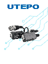 UTEPO UTP101PHD4B - Par de transceptores pasivos (Video Baluns) soporta 4MP a 200m, 1080p a 250m, 720p a 300m en CVI. Compatible con HDCVI, TVI, AHD y CVBS. Incluye 2 terminales Push para fácil conexión