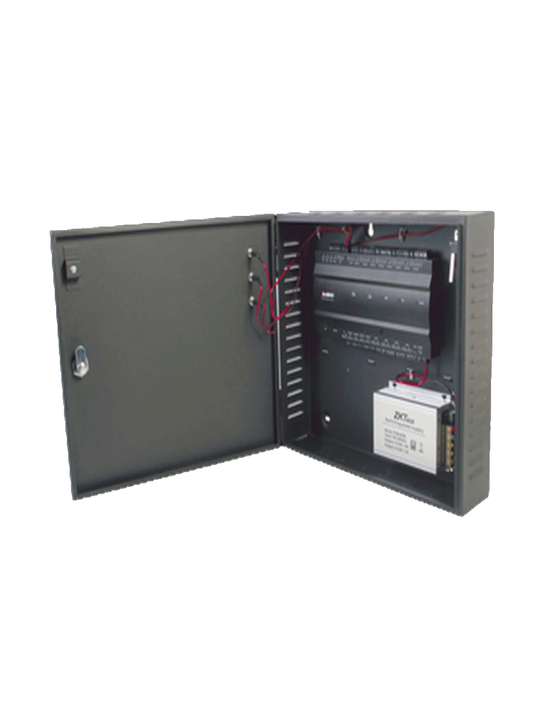 [ZTA065010] ZKTECO INBIO460B - Panel de Control de Acceso Profesional / 4 Puertas / con Gabinete y Fuente incluidos / 3 000 Huellas / PULL / Admite Biometría / Entradas y Salidas Auxiliares para Conexión  de Semáforos o Sirenas