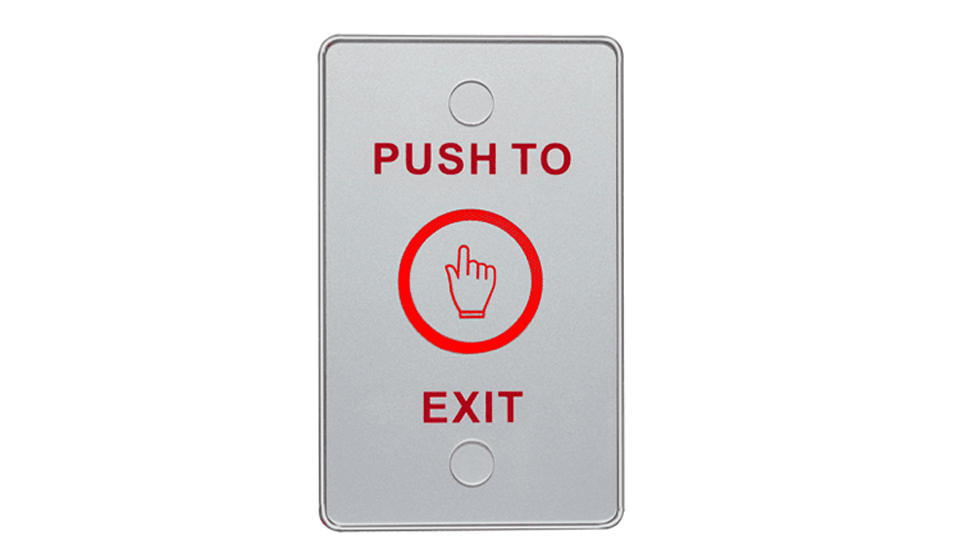 YLI TSK830A - Botón liberador touch con iluminación LED interiores con salidas NO y NC No requiere caja de instalación