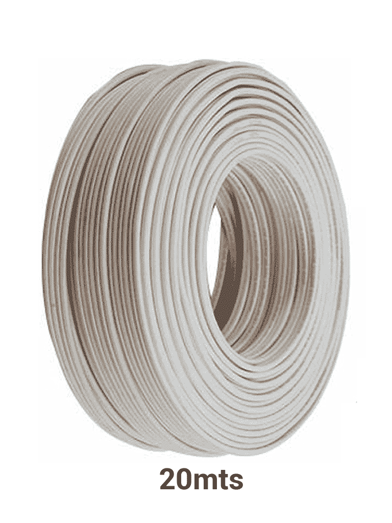 [YON6510011] TVC CB20M - Cable bujía o doble aislado para cercos eléctricos Yonusa/ Multifilar 22  AWG / Bobina de 20  Mts/ #MásVendido
