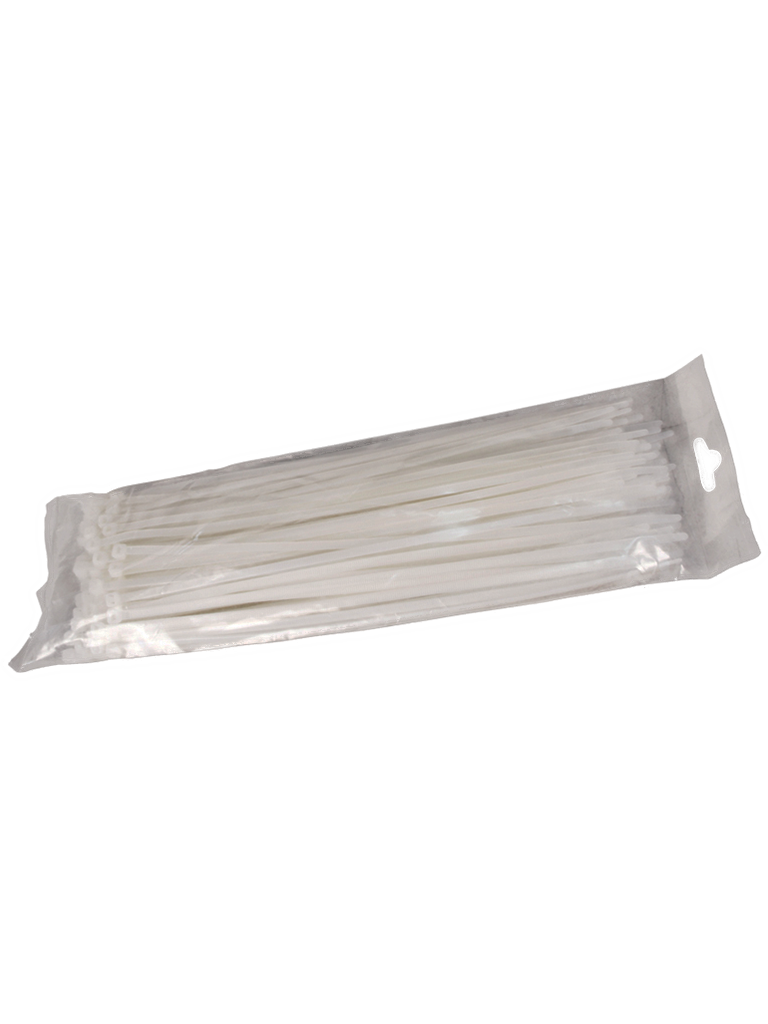 SBETECH CN36X200 - Cincho sujetacable / 3.6 mm X 200 mm / Blanco / Bolsa con 100 piezas / Nylon