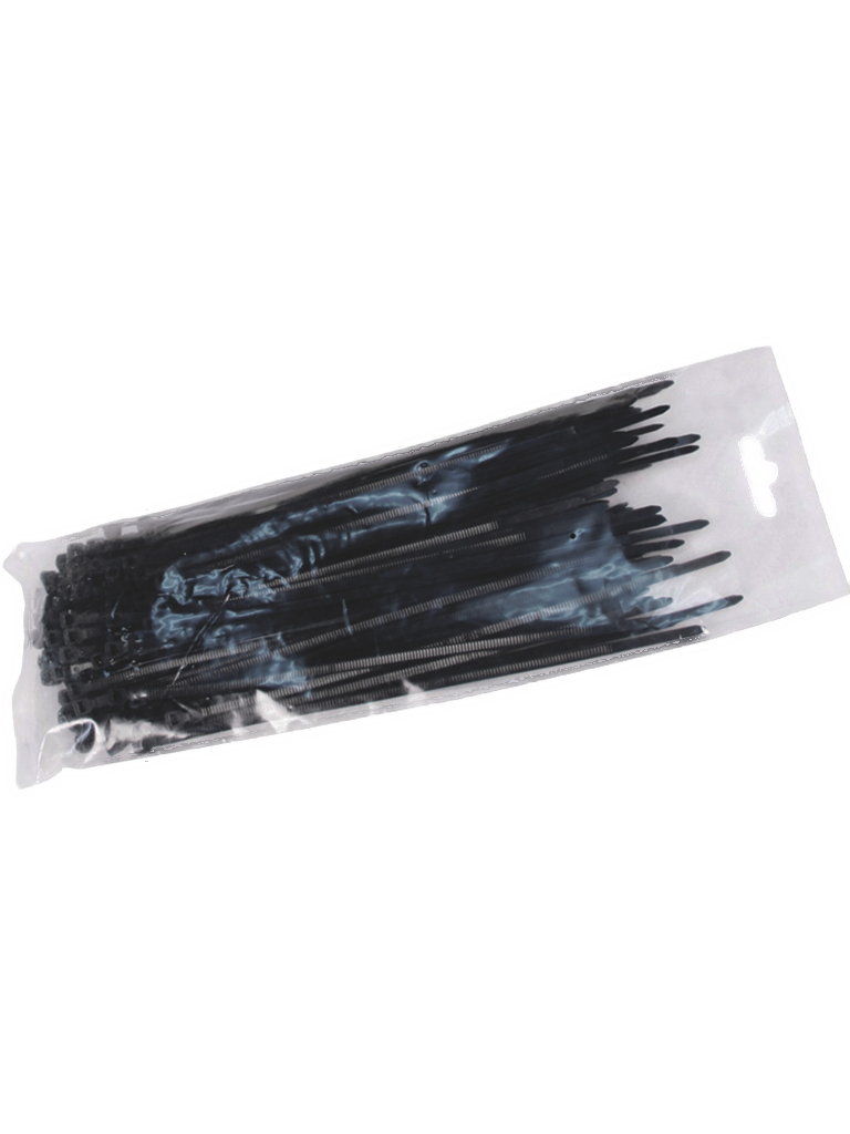 SBETECH CN36X200BK - Cincho sujetacable/ 3.6 mm X 200 mm / Negro / Bolsa con 100 piezas/ Nylon