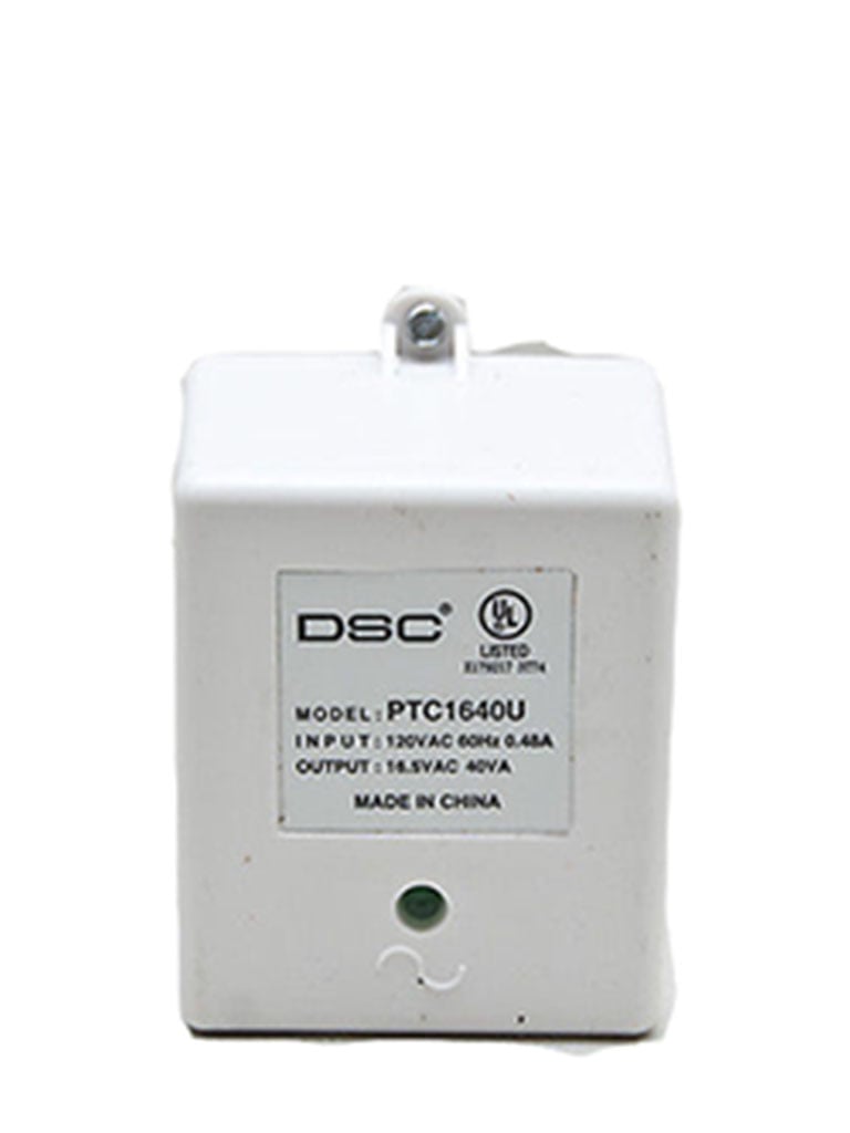 DSC PTC1640U - Transformador 16VCA / 40VA  #cer Fusible Interno para paneles y módulos de NEO, Power Series y Maxsys