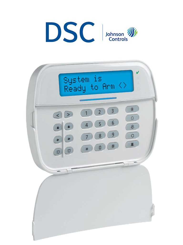 DSC HS2LCDPN - Teclado Cableado LCD Alfanumérico con Lector de Proximidad de 32 caracteres admite 128 zonas compatible con NEO  