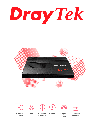 DRAYTEK VIGOR2915 - Ruteador Multi-WAN Balanceador de Cargas/ 2 Puertos WAN Gigabit RJ45/ Hasta 4 Puertos LAN Gigabit/ Capacidad de hasta 16 Túneles VPN/ Filtrado de contenido WEB/ Ideal para PyMES/ 