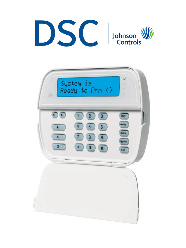 DSC-HS2LCDPRO - Teclado Cableado LCD Alfanumérico admite 248 zonas con 32 caracteres compatible con  panel PRO 