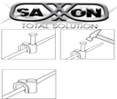 SAXXON GRA955N- Bolsa de 50 grapas de pared/ Color negro/ Diametro: 6mm / Con clavo de 3/4 para concreto de alta resistencia