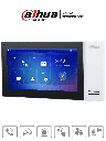 DAHUA VTH2421FW-P - Monitor IP de 7" Serie Pro con pantalla táctil, 8GB de memoria, PoE estándar, ranura MicroSD, admite 9 monitores adicionales, llamada grupal, videos, mensajes y 6 entradas/salidas de alarma.