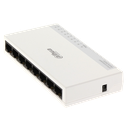 DAHUA PFS3008-8ET-L - Switch para Escritorio de 8 Puertos Fast Ethernet/ 10/100/ Diseño Compacto/ Capa 2/ switching 1.6 Gbps/ Velocidad de Reenvio de Paqutes 1.19 Mbps/