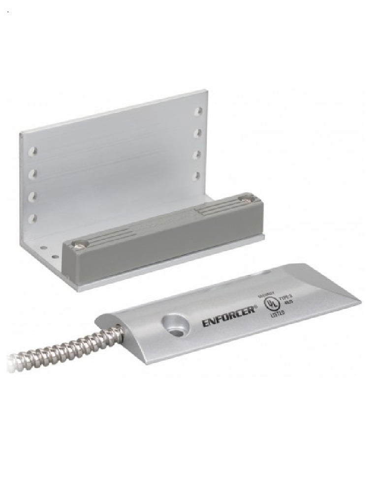 Seco-Larm SM226L3Q - Contacto Magnético metálico para cortina con bucle  N.A. y N.C. (overhead) Compatible paneles DSC / RISCO / BOSCH 