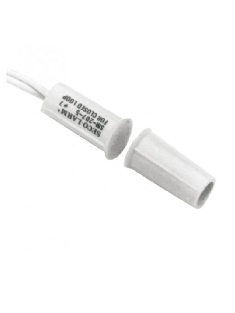 Seco-Larm SM2075QW - Contacto magnetico BLANCO Gap 3/4 de EMBUTIDO Tipo Taquete Compatible paneles DSC / RISCO / BOSCH 