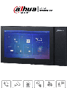 DAHUA VTH2421FB-P - Monitor IP Touch de 7 pulgadas/ Serie Pro/ Memoria de 8GB Embebida/ PoE Estandar/ Soporta Llamada en Grupo/ Ranura MicroSD/ 6&1 E&S de Alarmas/ Hasta 9 Monitores Adicionales/Soporta Dejar Videos y Mensajes de Texto/ 