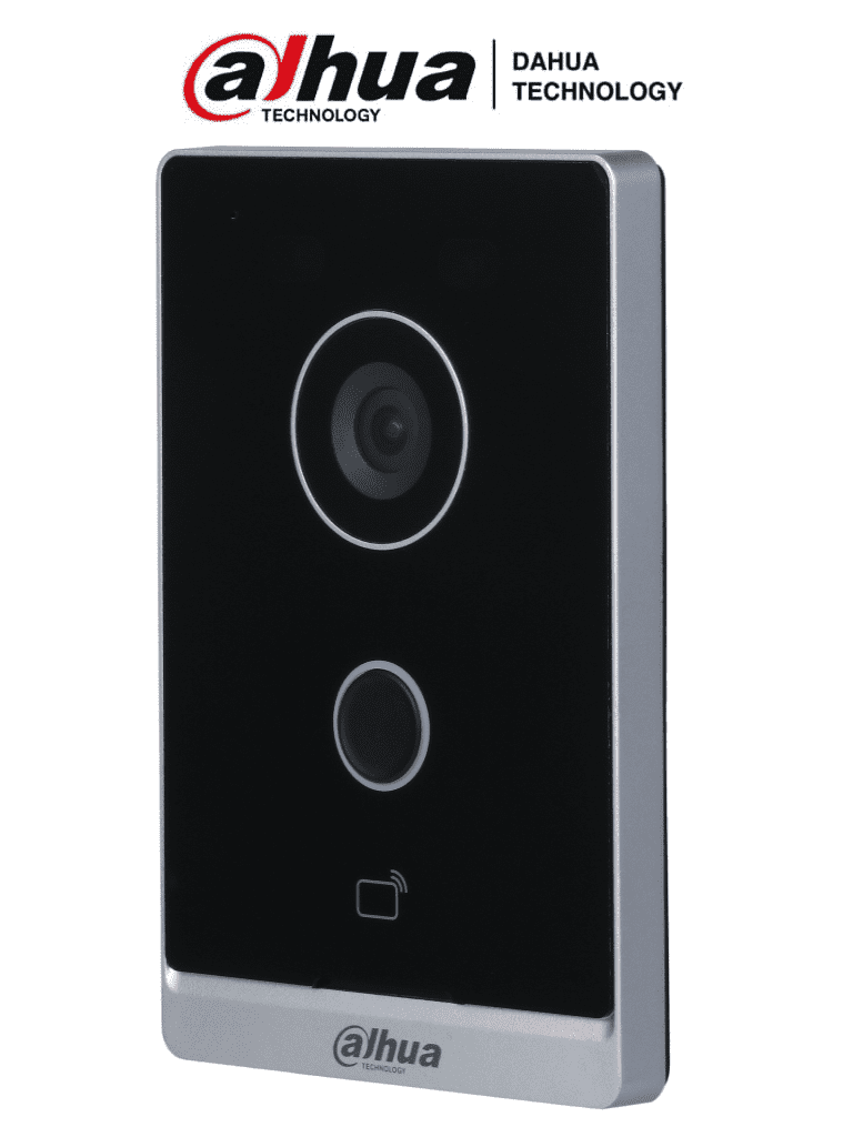 DAHUA VTO2211G-WP - Frente de Calle Wifi para Videoportero IP/ Función Independiente/ Diseño Ultradelgado y Estetico/ 2 Megapixeles y 125 Grados de Apertura/ Apertura de Puerta con Tarjeta Mifare, App y Monitor/ IP65/ Poe/ E&S de Alarma/ 