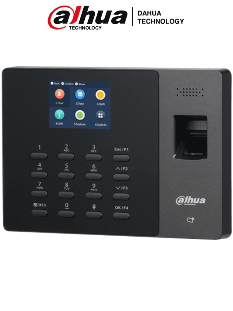 DAHUA ASA1222G - Control de Asistencia StandAlone con Batería Incluida/ 1,000 Usuarios, Passwords y Tarjetas Mifare (IC Card)/ 2,000 Huellas/100,000 Registros/ 24 Periodos de Asistencia y 20 Departamentos/ Comunicación TCP/IP/ Puerto USB/ 