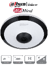 DAHUA IPC-EW5541N-AS - Cámara IP FishEye de 5 Megapíxeles/ WinzMind/ IR de 10 Mts/ H.265+/ PoE/ WDR Real/ Micrófono Integrado/ Heat Map/ Detección Inteligente/ Ranura para MicroSD/ E&S de Alarma/ E&S de Audio/ 3D DNR, HLC, BLC/ Interior