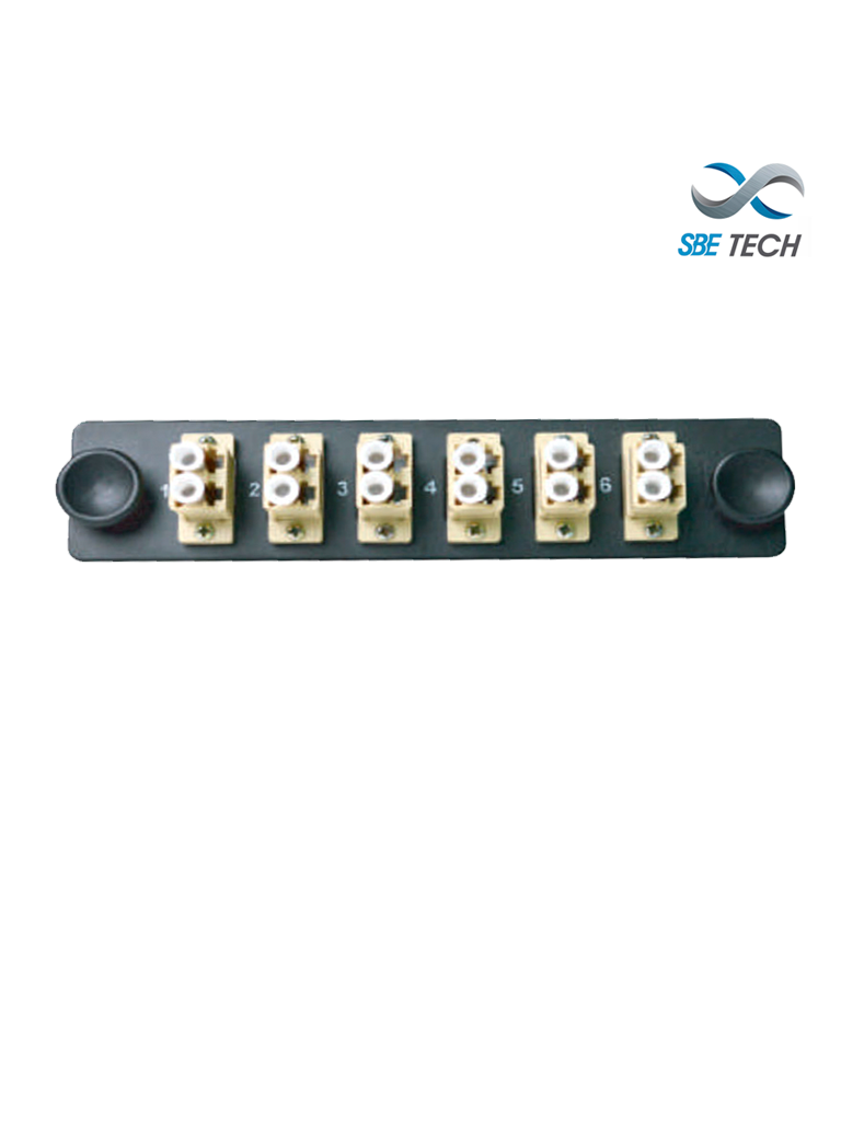 [SBT1940009] SBETECH SBE-6LC  - Placa con 6 acopladores LC dúplex multimodo