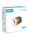 DAHUA PFM920I-5EU-U-100 - Bobina de 100 Mts de Cable UTP Cat5e/ 100% Cobre/ Color Blanco/ Cubierta Retardante de Flama con Certificacación ANSI/ UL CM/ Ideal para Video y Redes/ 