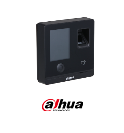 DAHUA ASI1212F-D - Control de Acceso Touch/ 3,000 Huellas/ 30,000 Tarjetas ID/ 30,000 Passwords/ 150,000 Registros/ Apertura Remota desde APP/ Tiempo de lectura de 1.5 s/ TCP/IP/ E&S de Alarma/ Boton de Apertura/ 