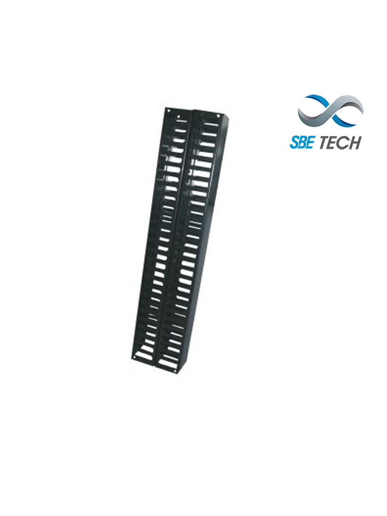 [SBT1590002] SBE TECH SBE-OV40UR - Organizador de cable vertical frontal y posterior de 40 UR para rack de 7 ft 