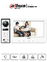 DAHUA KTA02 - Kit de Videoportero Analógico/ Monitor con Pantalla de 7 Pulgadas/ Botones Touch/ Frente de Calle con Camara de 1.3 Megapixeles/ DWDR/ IP66/ Apertura de Puerta/ Soporta Hasta 2 Frentes de Calle + 3 Monitores/ #KitDahua
