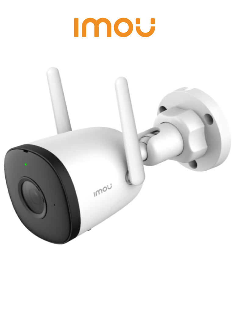 IMOU BULLET 2C 4MP (IPC-F42N-0280B-imou) - Camara Bullet Wifi de 4 Megapixeles/ H.265/ Detección de Humanos/ Lente de 2.8 mm/ Microfono Integrado/ IP67/ IR de 30 Mts/ Notificaciones de Alarmas/ Compatible con Almacenamiento en la Nube/ #TopIMOU