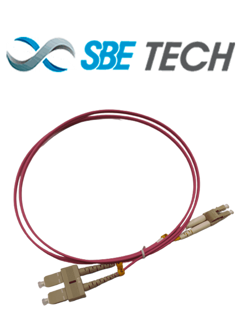 SBETECH SBE-JUMLC-SC-1M50 - Jumper LC-SC MM 50/125 OM4 duplex 2 mm, 1 metro, UPC