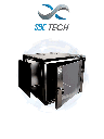 SBETECH GNLPAR9UR- Gabinete de pared / 9 UR / Profundidad 45.0 cm / Puerta delantera de cristal templado