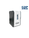 CDP R2CU-AVR 1008 - Regulador de Voltaje de Escritorio NEMA 5-15 / 1000VA/400W / 8 tomas de salida / 1 Toma para carga de tablet / 3 Tomas para carga de smartphone 