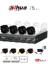 DAHUA KITXVR1B04H-I+4B2A51 - Kit de videovigilancia de 4 canales con cámaras de 5 MP y DVR Cooper-I WizSense con IA. Soporta H.265+, hasta 5 canales IP, búsqueda avanzada de humanos y vehículos, y 4 canales SMD Plus #HDCVI9.0 #5MP