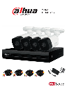 DAHUA KITXVR1B08-I-2MP4CP - Kit de 8 Canales 2 Megapixeles/ con 4 Camaras/ DVR Cooper-I WizSense/ Con IA/ H.265+/ 4 Camaras B1A21 1080p/ 8 Canales+2 IP o Hasta 10 Canales IP/ 4 Ch SMD Plus/ Busqueda de Humanos y Vehiculos/