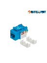 INTELLINET 210546 - Jack CAT 5e / De impacto 110 / Keystone / Color azul