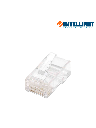 INTELLINET 502399 - Plug RJ45 CAT5E solido UTP / Bote 100 piezas / ORO 15-micras