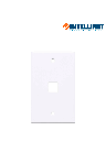 INTELLINET 163286 - TAPA (FACEPLATE) / 1 PERFORACION / BLANCO
